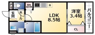 アート東大阪Aの物件間取画像